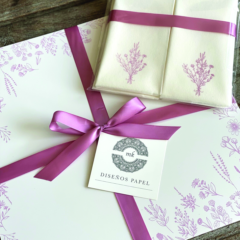 Individuales Ramas Rosas