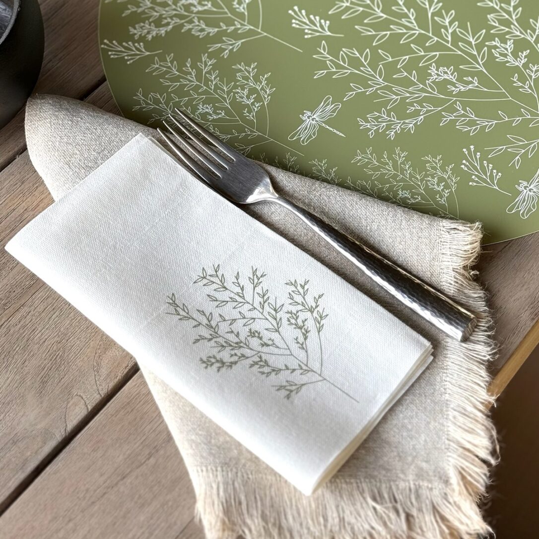 Servilletas Árbol Rama Olivo